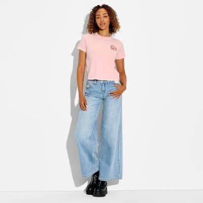 Women's Treat Yourself Short Sleeve Graphic T-Shirt - Light Pink XXS