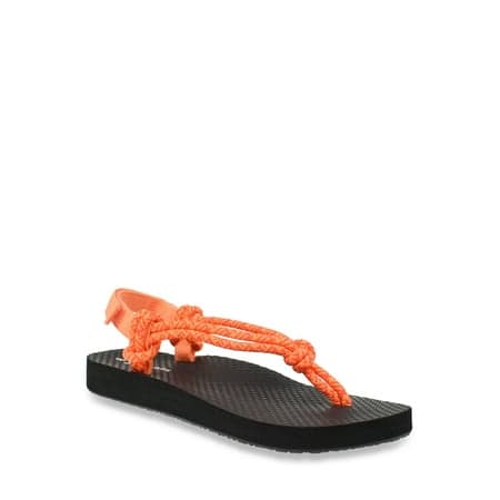 No Boundaries Women's Rope Thong Sandal