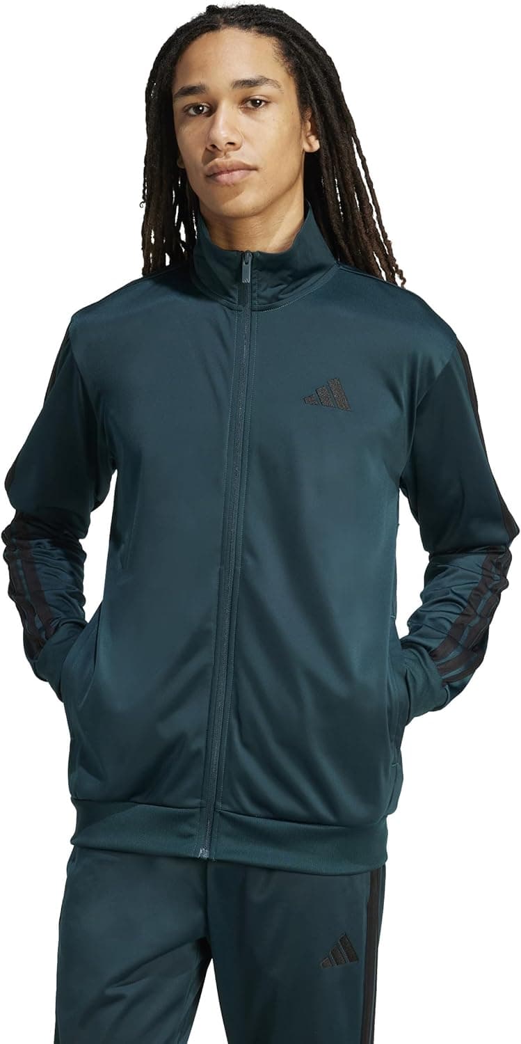 Adidas Men's Iconic 3-Stripes Tricot Track Top