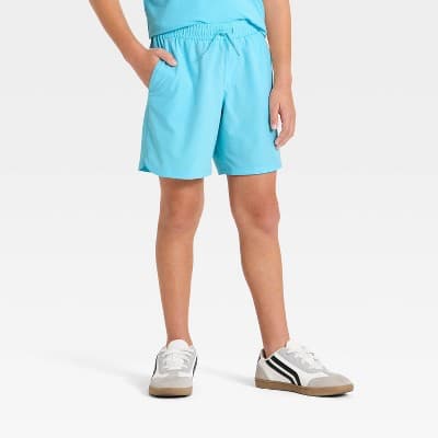 Boys’ Hybrid Shorts - All in Motion™ Aqua Blue L