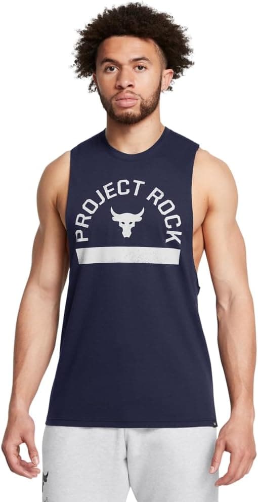 Save 60% on Under Armour Men's Project Rock Sleeveless Tee