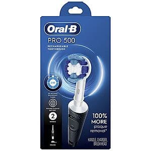 Oral-B Pro 500 Toothbrush Bundle: 15% Off, $48 + Free Pickup
