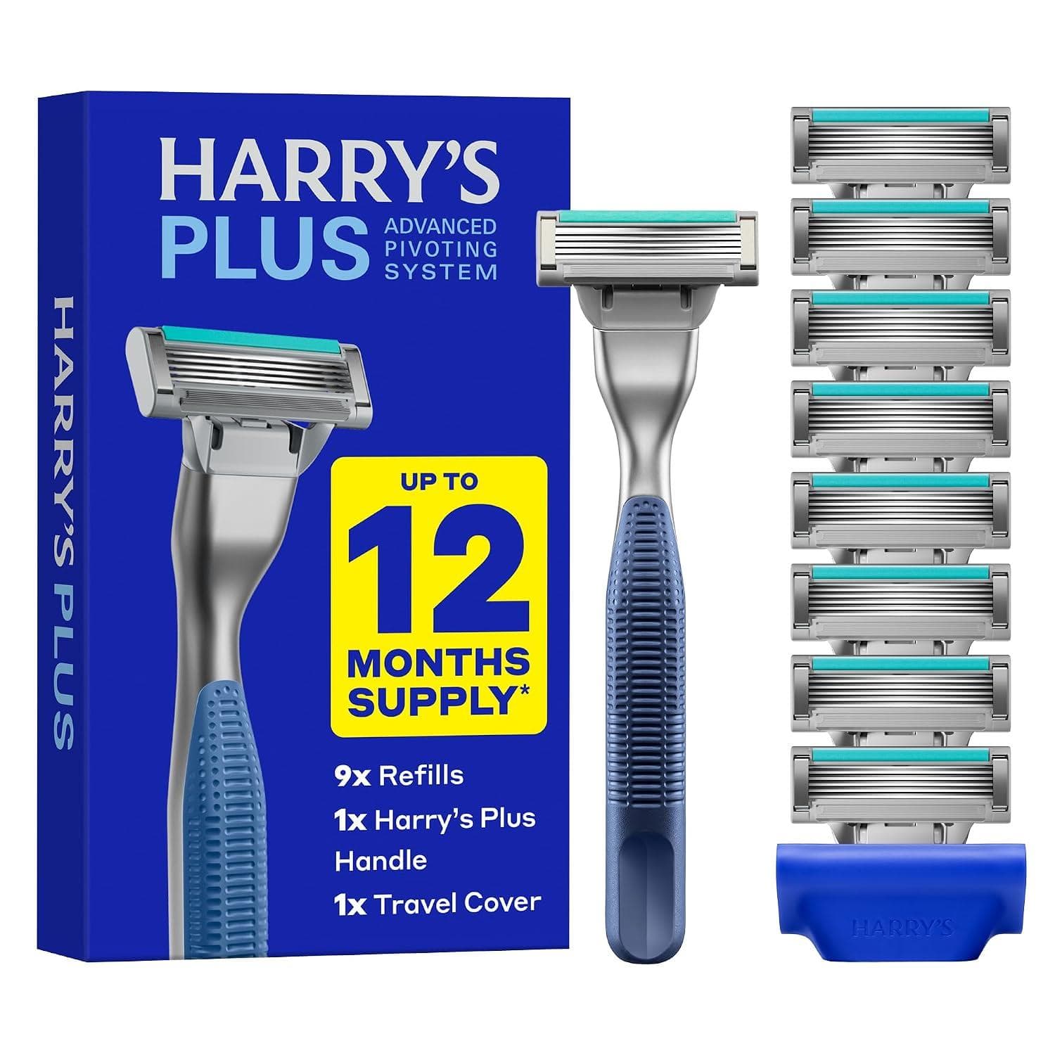 Upgrade Your Shave with Harry's Plus Razor Value Pack
