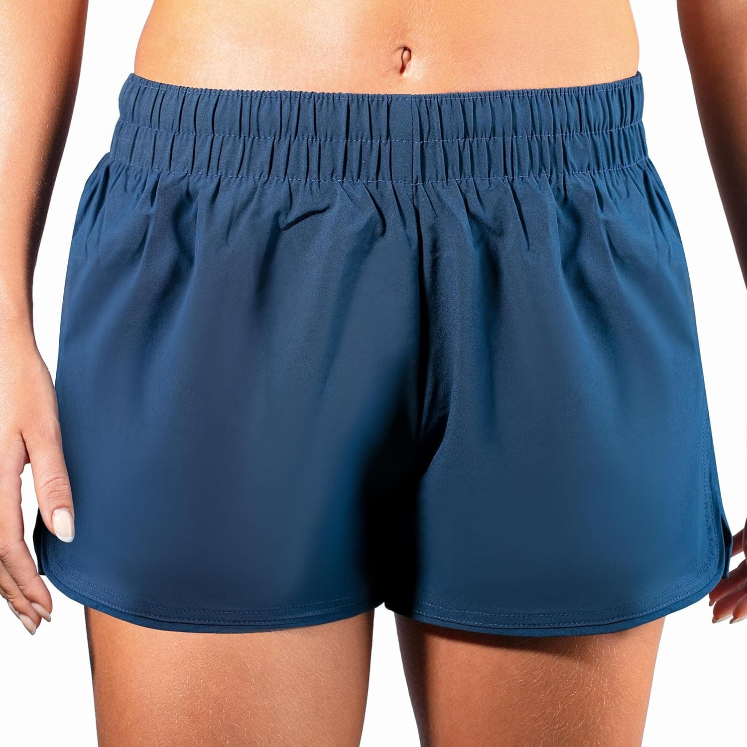 Kanu Surf Women's Swim Shorts - Lori Solid Blue