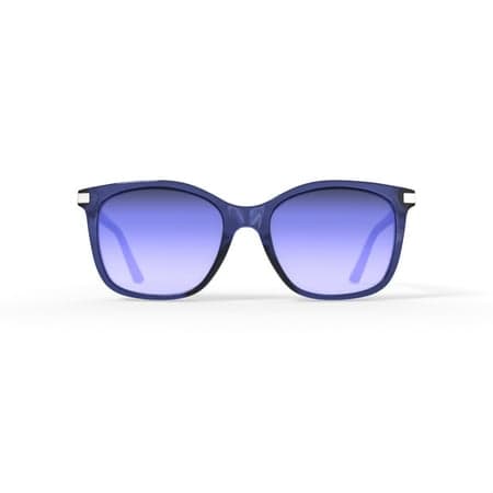 Calvin Klein Women's Rx'able Fashion Sunglasses, CK19527SG, Crystal Blue, 54-19-140, with Case