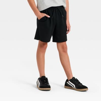 Boys' Textured 'Above the Knee' Pull-On Shorts - Cat & Jack™ Black XXL
