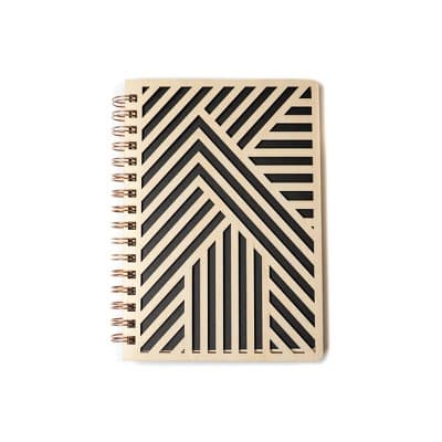 Denik Clyde Die Cut Wood Cover Journal
