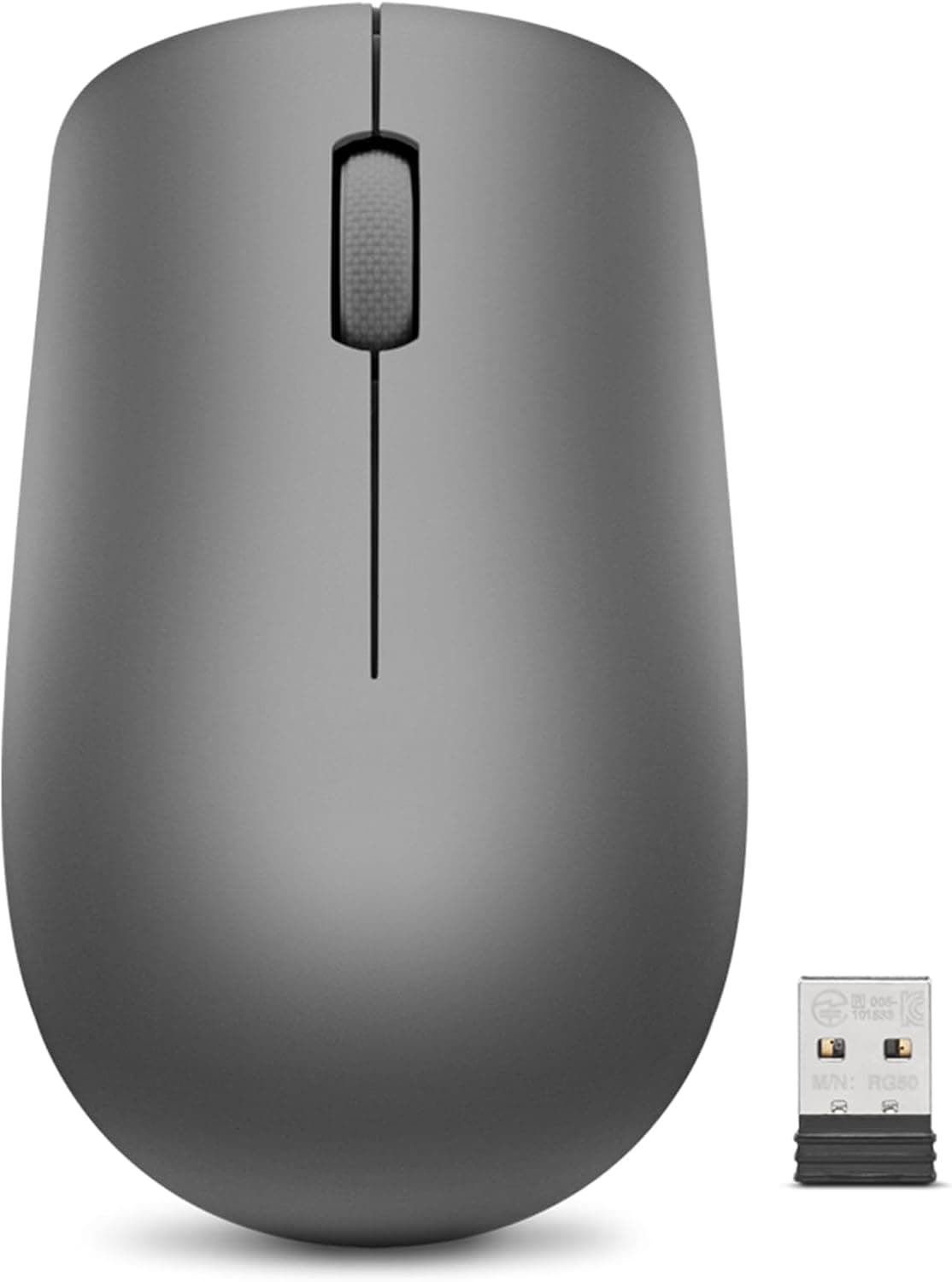 Lenovo Wireless Mouse: Ambidextrous, 12-Month Battery