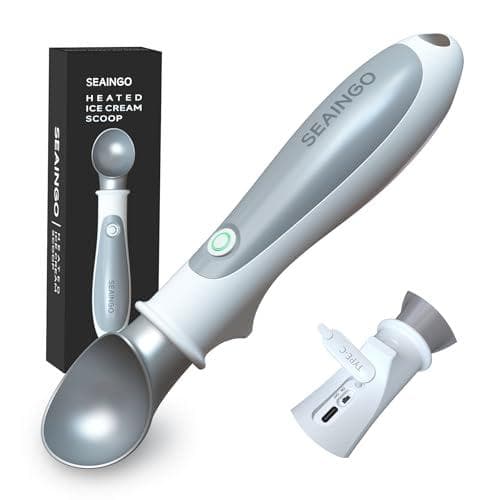 Quickly Scoop Frozen Treats with this Rechargeable Heated Ice Cream Scoop