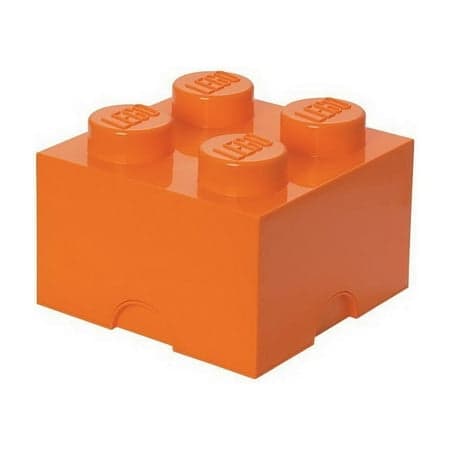 LEGO Storage Brick 4, Bright Orange