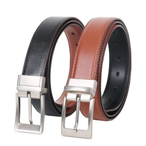 Ray Shark 2-in-1 Reversible 1.25" Adjustable Men's Belt Amazon