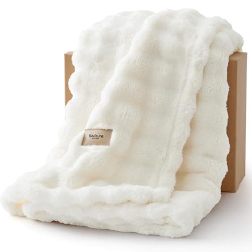 Cozy Up with Bedsure's 3D Bubble Fleece Throw for $13