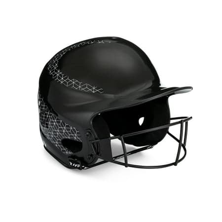 RIP-IT Vision Classic Softball Batting Helmet 2.0, Black, Small and Medium