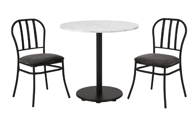 Mainstays 3-Piece Indoor Dining Bistro Set Walmart