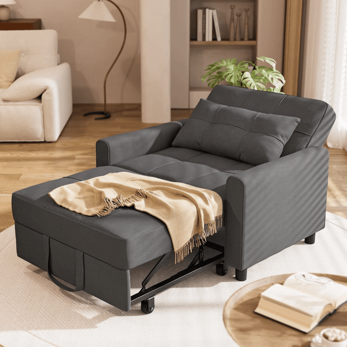 Pull-Out Reclining Chair Bed $220