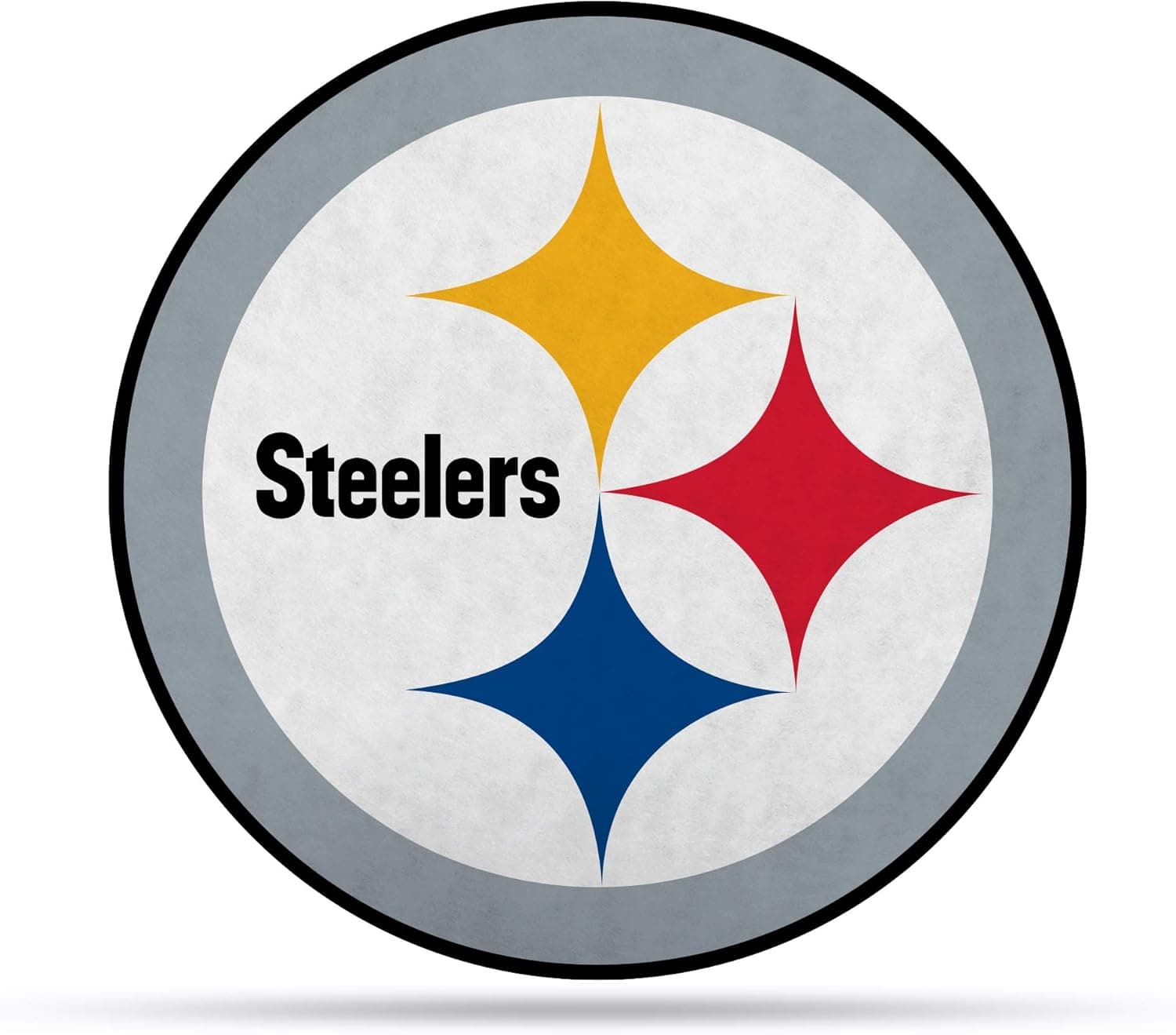 Rico Industries NFL Football Pittsburgh Steelers Primary Shape Cut Pennant - Home and Living Room Décor - Soft Felt EZ to Hang