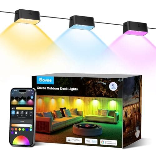 6-Pack Govee Outdoor Wired Deck Lights Amazon