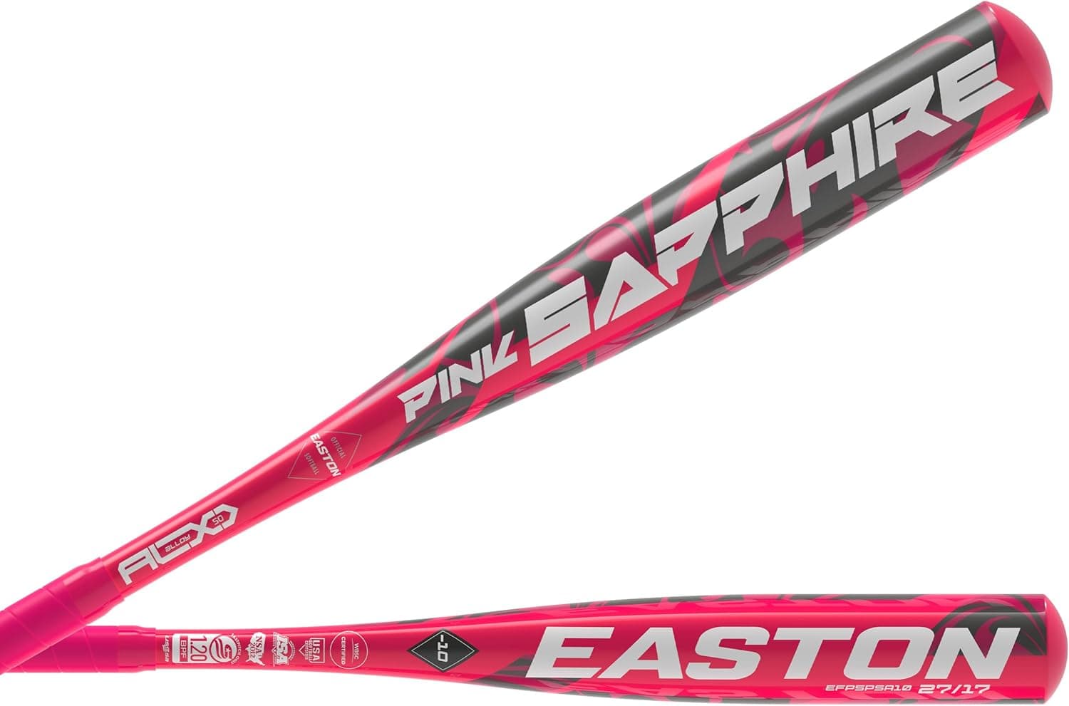 Powerful Easton Softball Bat with Pink Sapphire Finish
