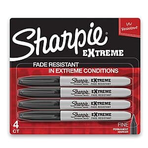 4-Count Sharpie Extreme Fine Tip Permanent Markers (Black) $2.10 w/ Subscribe & Save