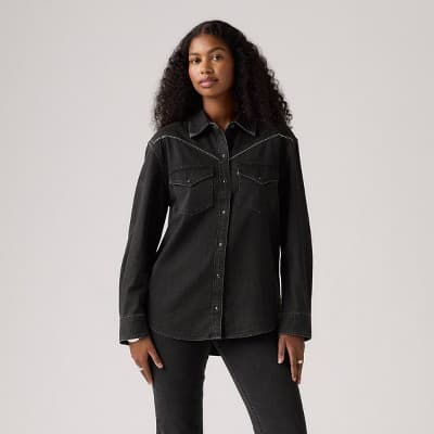 Levi's® Women's Sawyer Western Shirt - First Or Last Shine L