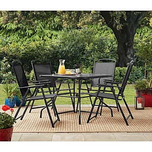 Mainstays 5-Piece Outdoor Dining Set - 3 Colors