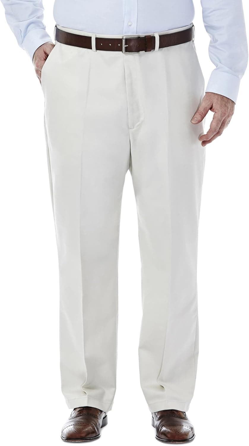 Haggar Men's Expandable Waist Casual Pants - 53% Off