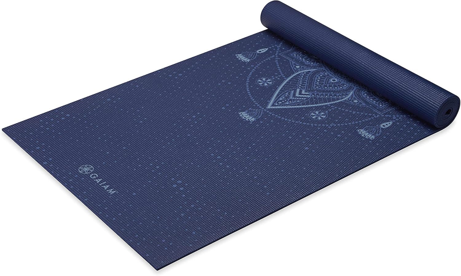 Premium Gaiam Yoga Mat - Celestial Blue, 6mm Thick