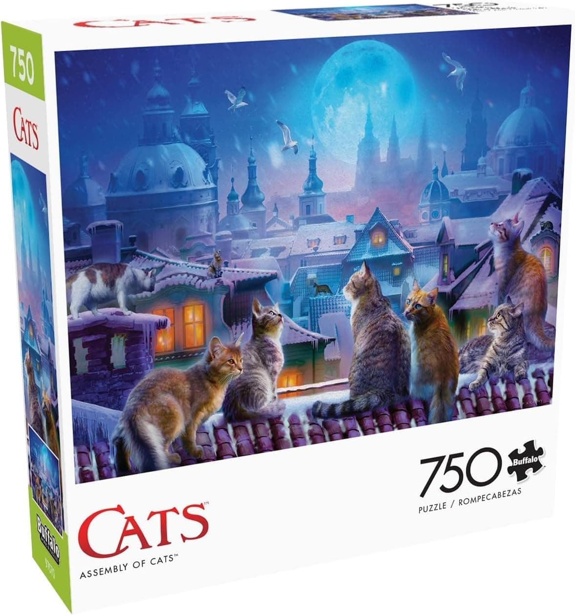 Assemble a Feline Masterpiece: Buffalo Games 750-Piece Cat Puzzle