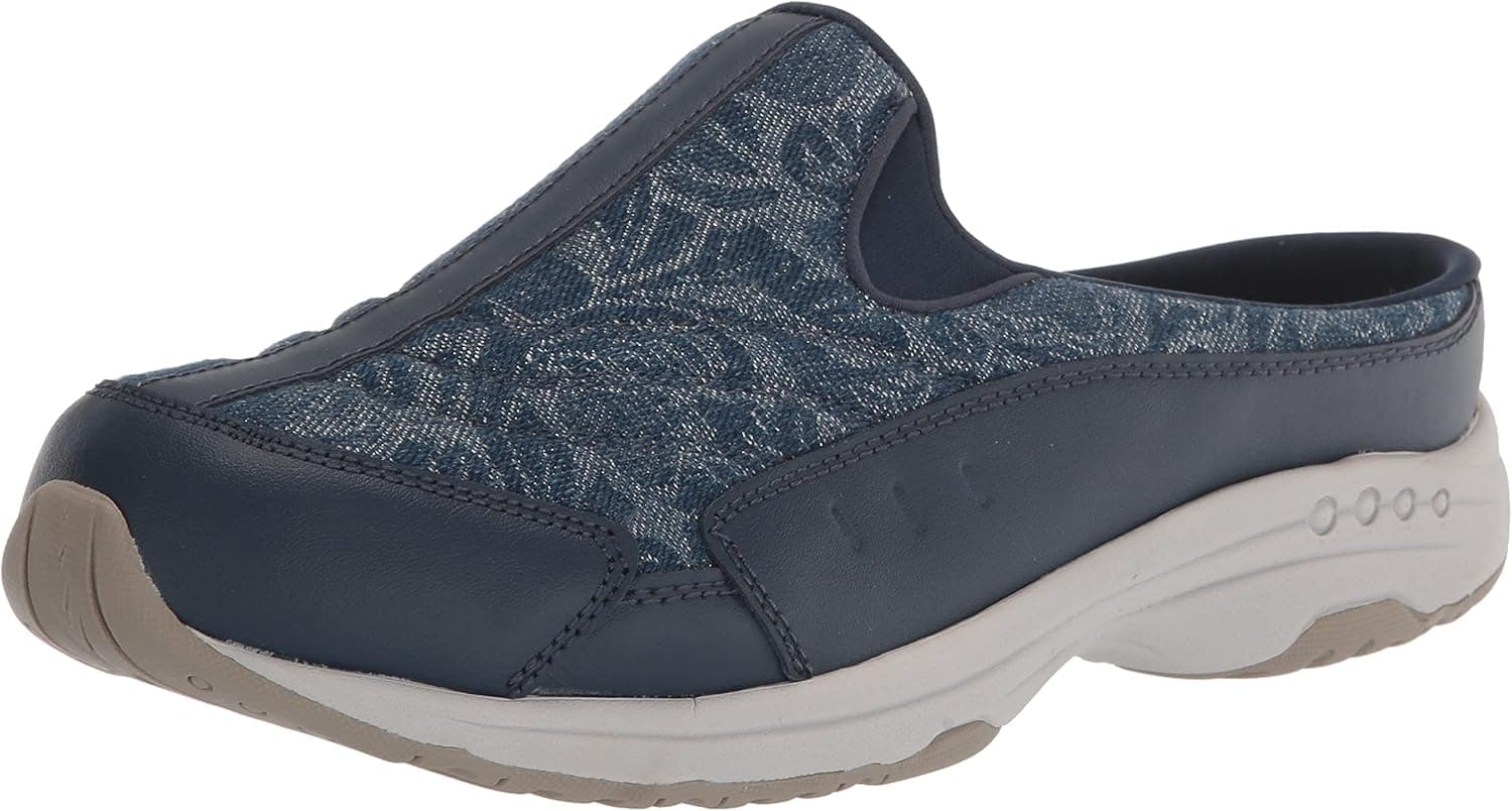 Comfy Slip-On Mules: Easy Spirit Traveltime in Blue