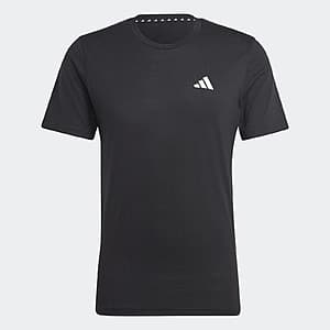 Adidas Men's Training T-Shirt in Black/White for $7.20 with Free Shipping