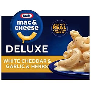 Kraft Deluxe White Cheddar & Garlic Mac & Cheese for $1.75 with Subscribe & Save