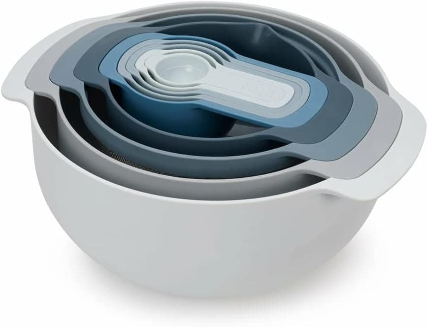 Space-Saving Food Prep Set: Nest 9 Essentials