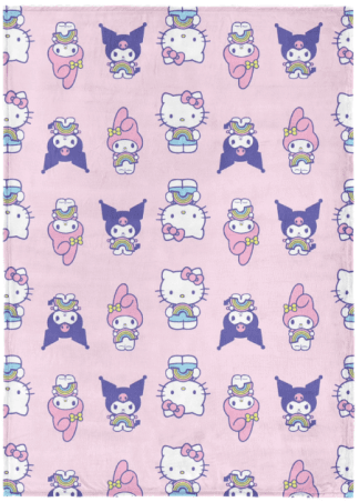 Snuggle Up in a Plush Hello Kitty Throw