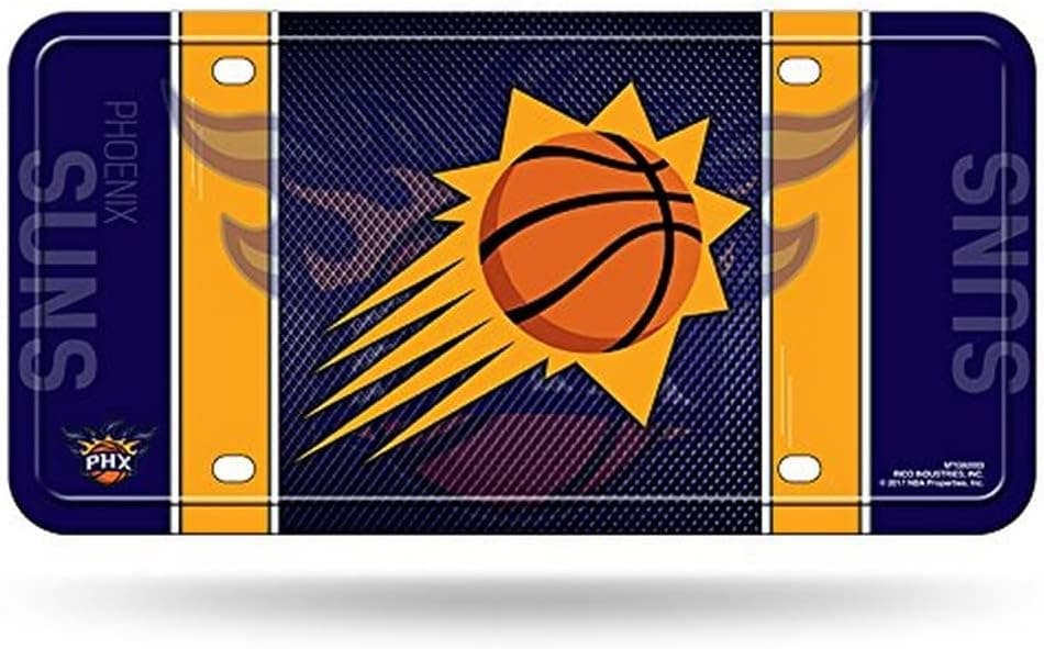 Rico Industries NBA Phoenix Suns Metal License Plate