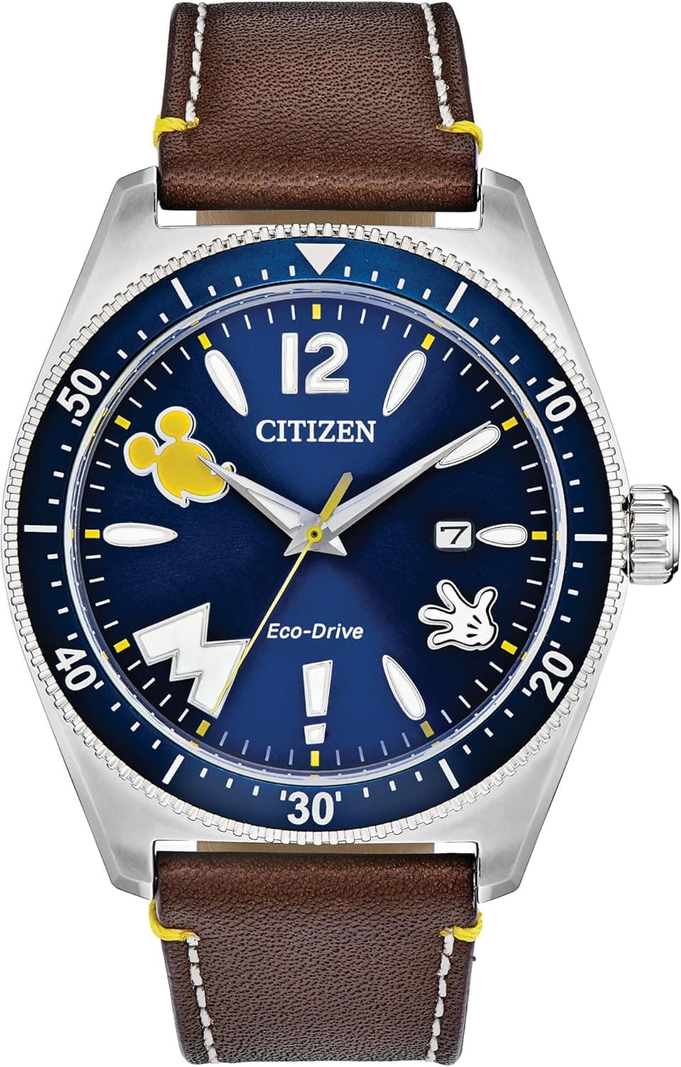 Iconic Mickey Mouse Watch: Citizen Eco-Drive Stainless Steel