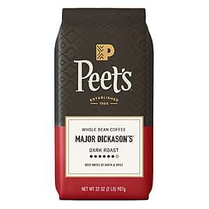 Peet's Major Dickason's Whole Bean Coffee - Dark Roast Delight