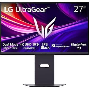 27″ LG Ultragear 27G850A-B 4K UHD IPS Dual Mode Gaming Monitor $464.10 + Free S&H