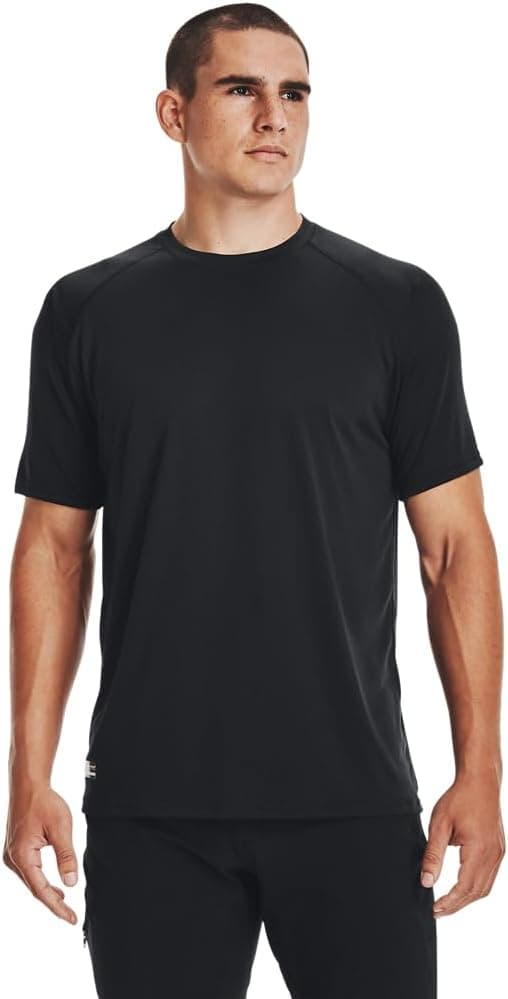 Under Armour Men's Tactical Tech T-Shirt, Black (001)/Clear, X-Small