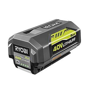 Save 60% on Ryobi 40V 5.0Ah Battery