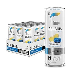 Enjoy a Fizzy Blue Razz Lemonade Energy Boost with CELSIUS Drinks