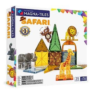25-Piece Magna-Tiles Safari Animals Magnetic Construction Set $22.50