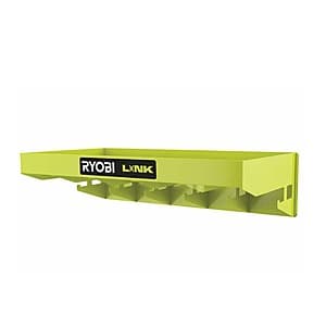 RYOBI Hanging Shelf: Sturdy 50-lb Capacity Storage