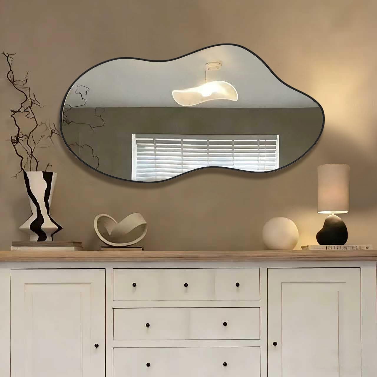 Unique Irregular Wall Mirror: Decorative Focal Point for Any Room