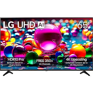 Immersive 4K Smart TV: LG 65" LED AI 4K UHD 60Hz webOS TV