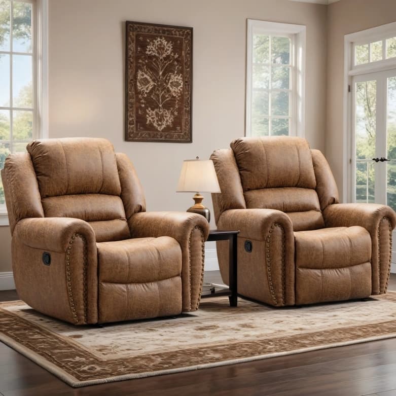 Set of 2 Oversized Recliners - $430 at Wayfair