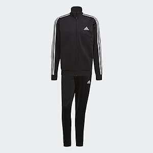 Adidas Men's Essentials 3-Stripes Track Suit: Jacket + Pants