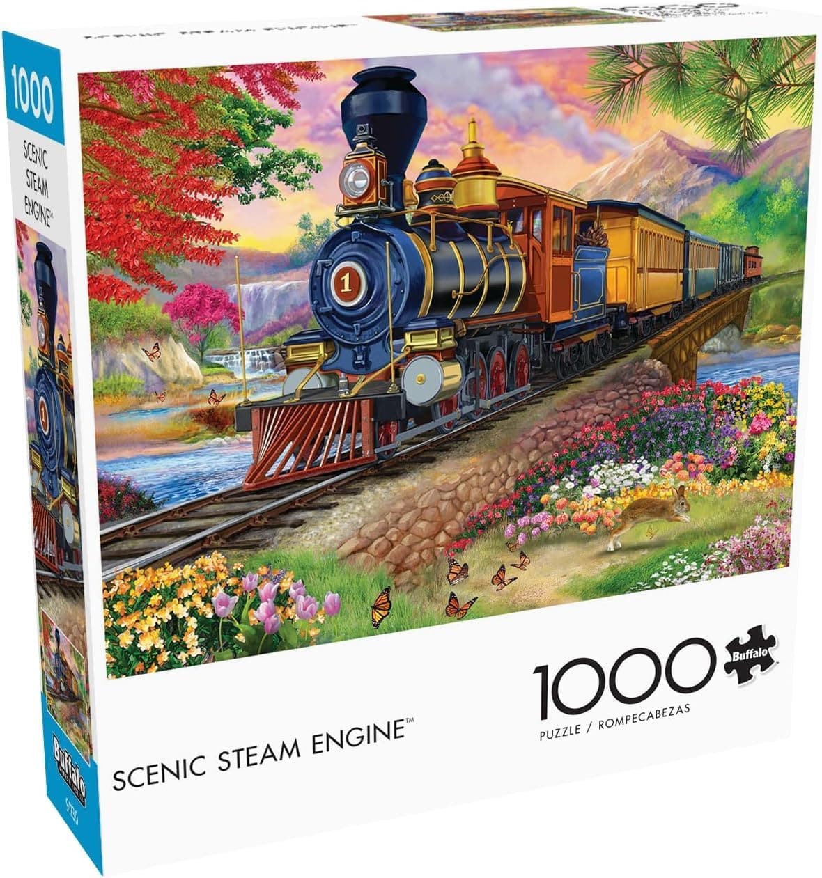 Challenging Puzzle for Game Nights: Buffalo Games Scenic Steam Engine