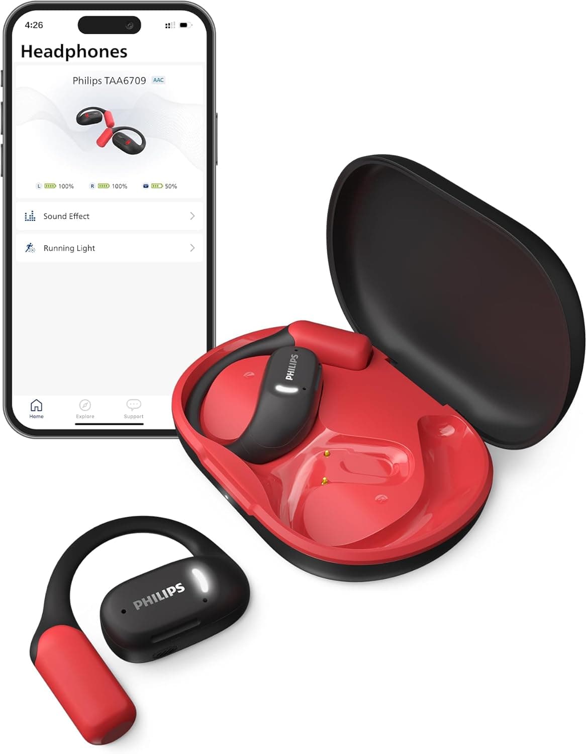 Philips Wireless Headphones with Open-Ear Design