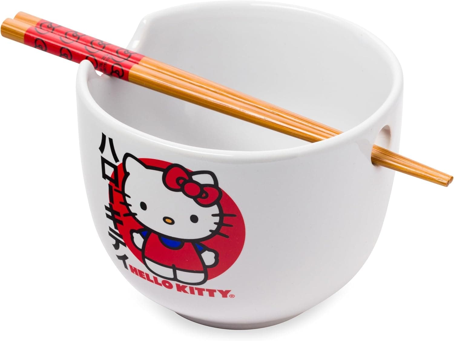 Cute Hello Kitty Ramen Bowl and Chopsticks - 31% Off