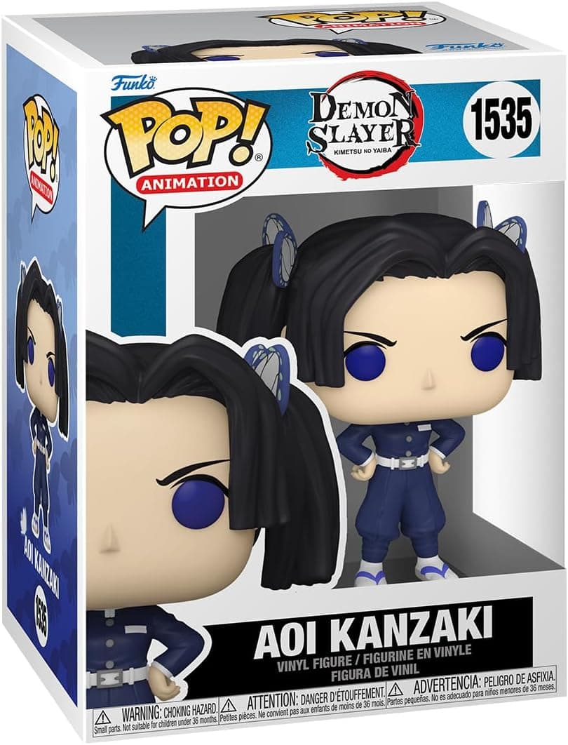 Funko POP! Animation: Demon Slayer - Aoi Kanzaki - 1/6 Odds for Rare Chase Variant - Collectable Vinyl Figure - Gift Idea - Official Merchandise - for Kids & Adults - Anime Fans